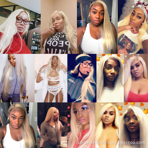 Rebecca 613 Blond Straight Weave Raw 100% hair 8-24 inches 12A grade high quality 613 virgin hair bundles Remy hair extension